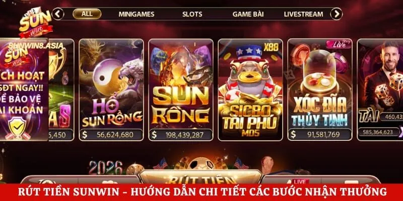 Rút Tiền Sunwin – Hướng Dẫn Chi Tiết Các Bước Nhận Thưởng Nhanh